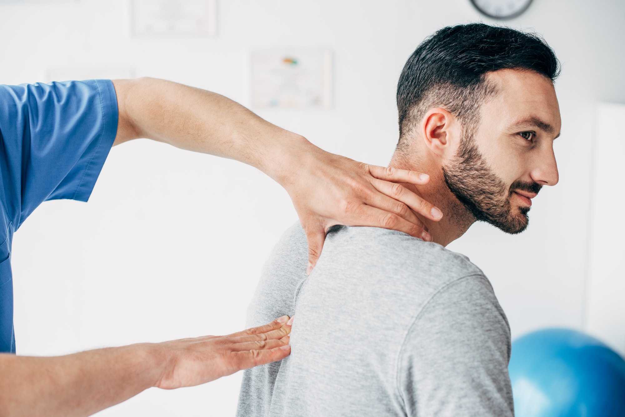 A man getting a massage