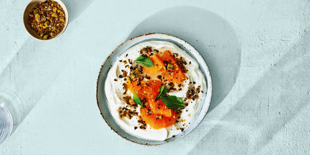 A Must-Try Citrus Greek Yogurt Bowl With Cacao Nib Dukkah